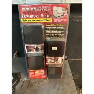 EZ Moves P3 Furniture Slides 4 Pack 3 Inch Square‎ Black Moving Pads New